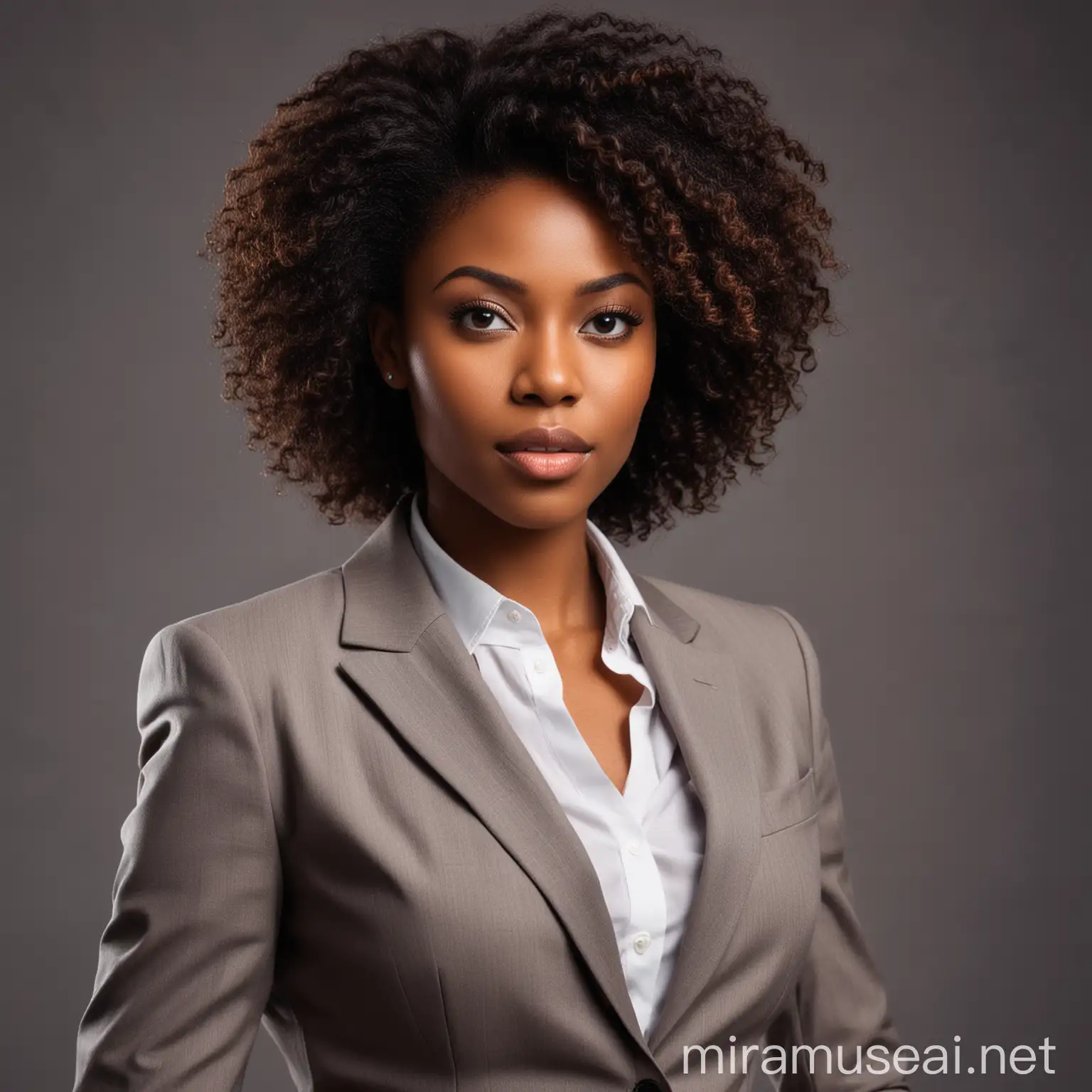 Professional Black Woman in Elegant Business Attire