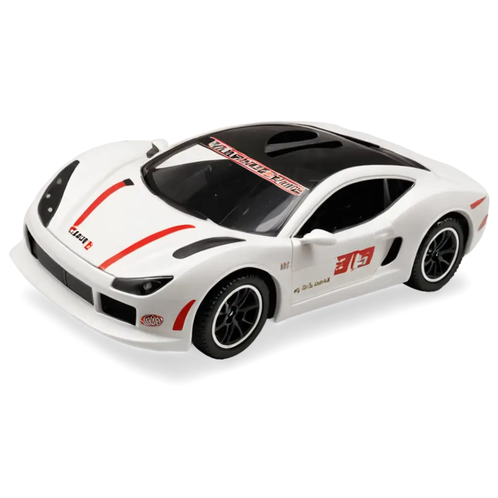 white racing toy car