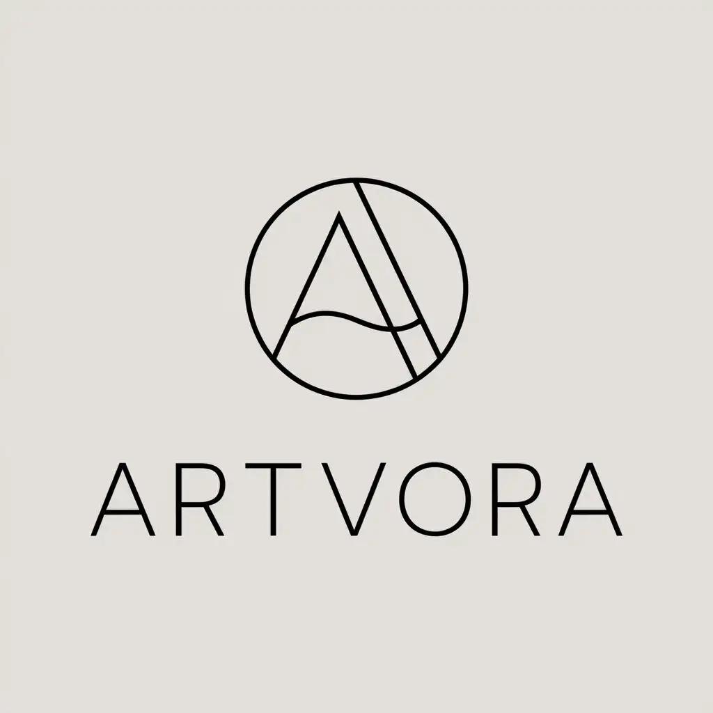 LOGO-Design-For-Artvora-Minimalistic-Vector-Logo-for-Art-Industry