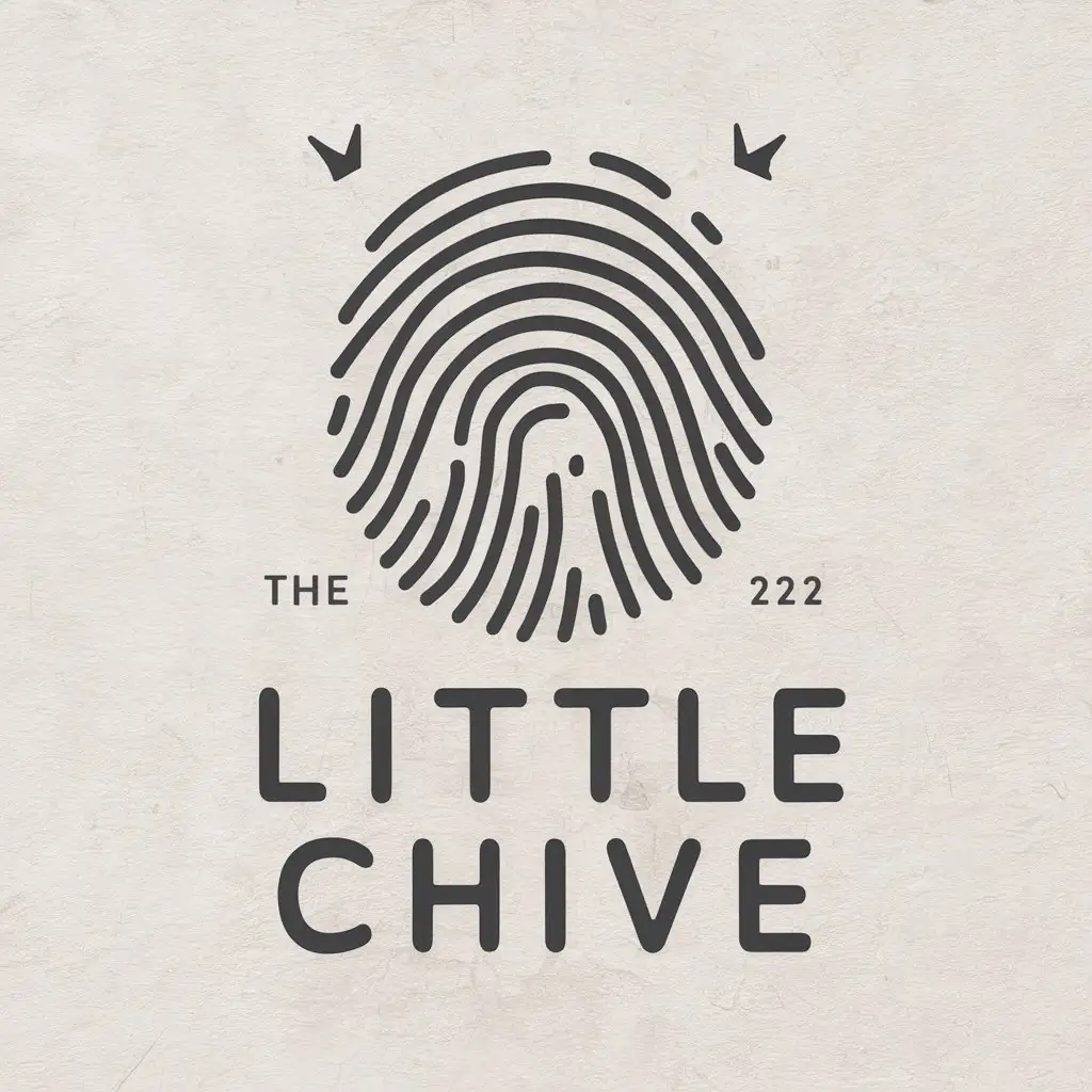 LOGO-Design-For-Little-Chive-Fingerprint-Symbol-on-Clear-Background