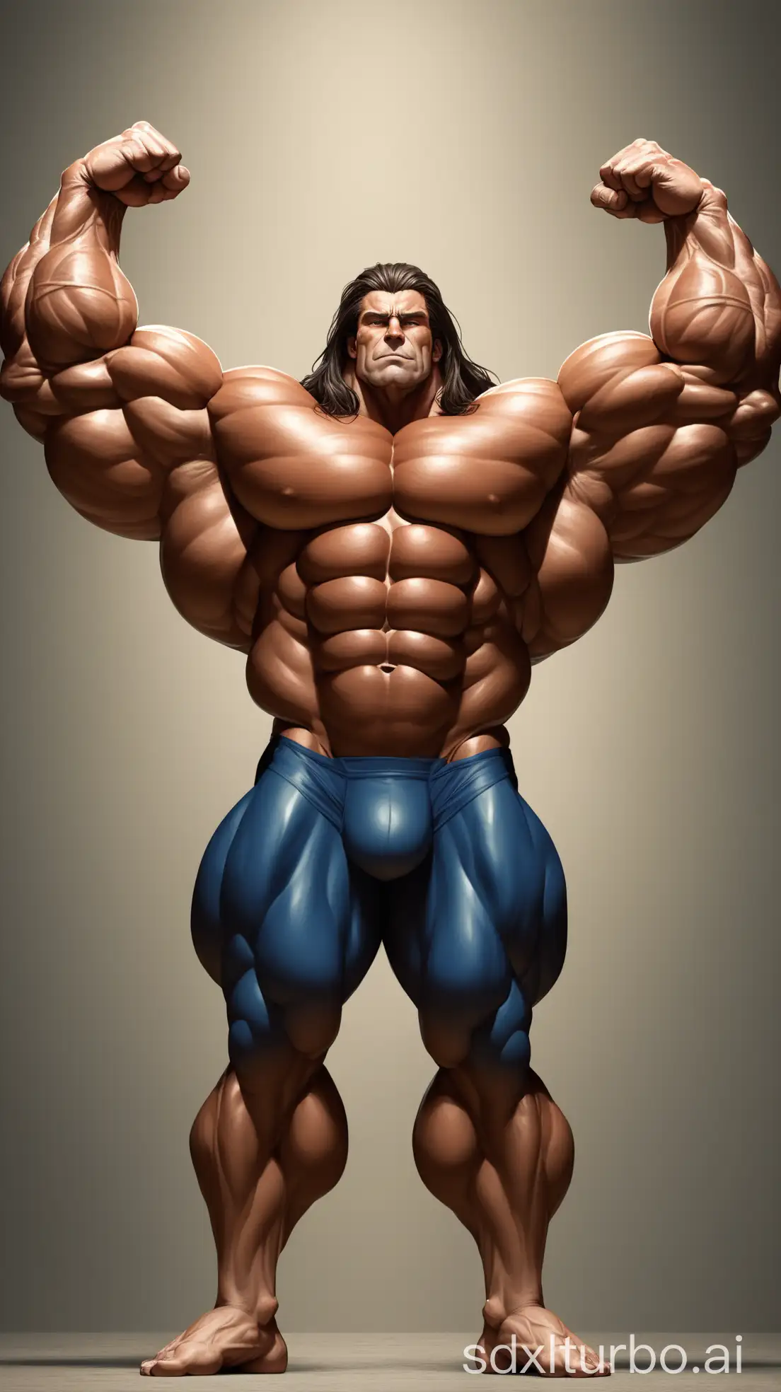 Superhuman-Giant-with-Massive-Muscles-and-Long-Hair-Proudly-Showcasing-Strength