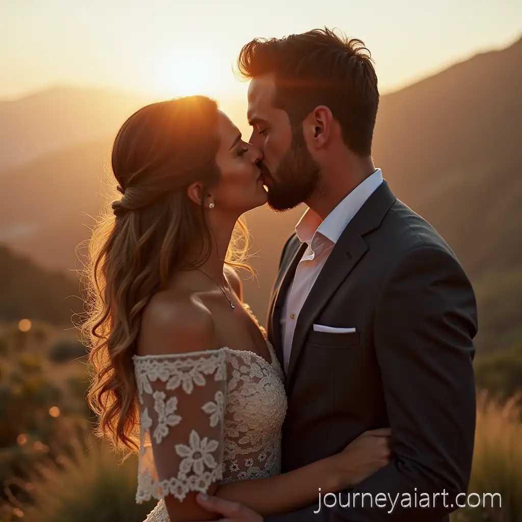 Romantic-Couple-Sharing-a-Tender-Kiss-in-a-Scenic-Setting