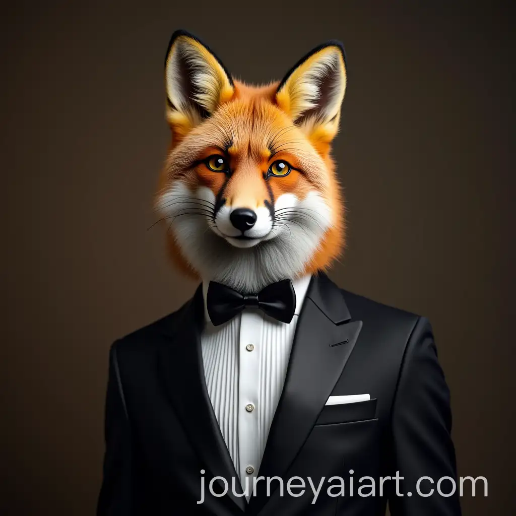 Fox-Wearing-Tuxedo-in-Formal-Attire