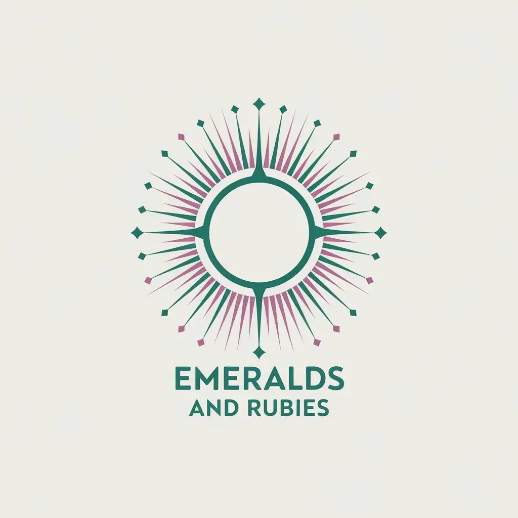 LOGO-Design-for-Music-Industry-Emeralds-and-Rubies-with-Corona-Symbol-on-Clear-Background