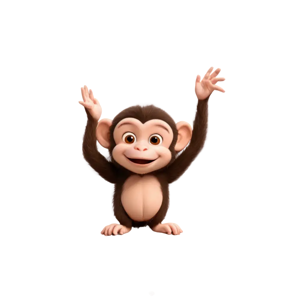 Adorable-Cute-Monkey-PNG-Image-Captivating-Visuals-for-Online-Delight