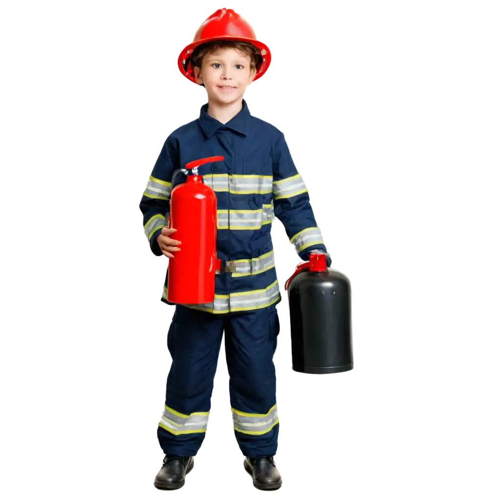 Child-in-Firemans-Uniform-Holding-Fire-Extinguisher-PNG-HighQuality-Transparent-Image-for-Various-Uses