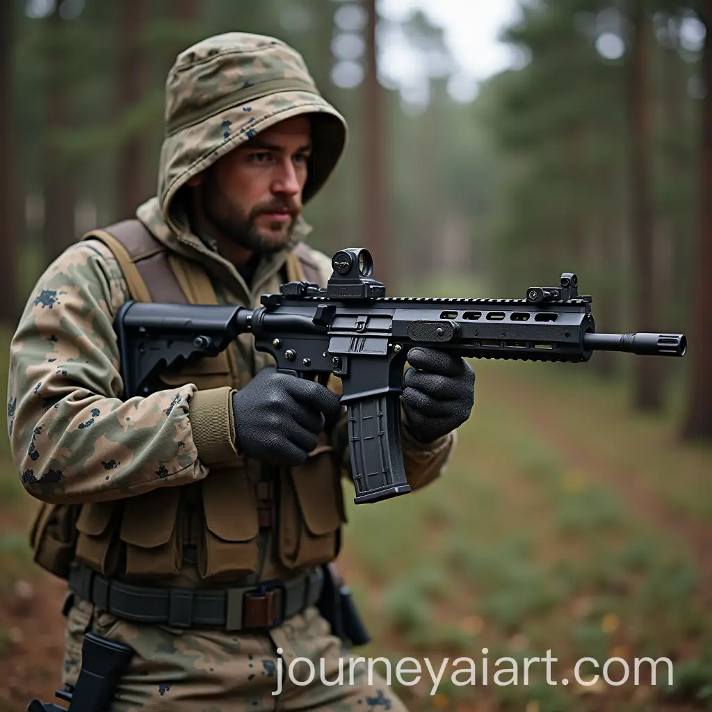 DetailedAI-Art-Prompt-Expansion-CloseUp-of-a-Gun-in-a-Neutral-Setting