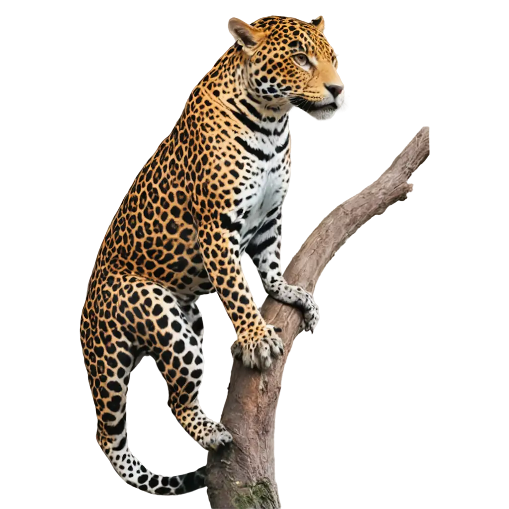 Jaguar-Sitting-on-Tree-PNG-Image-for-HighQuality-Visuals