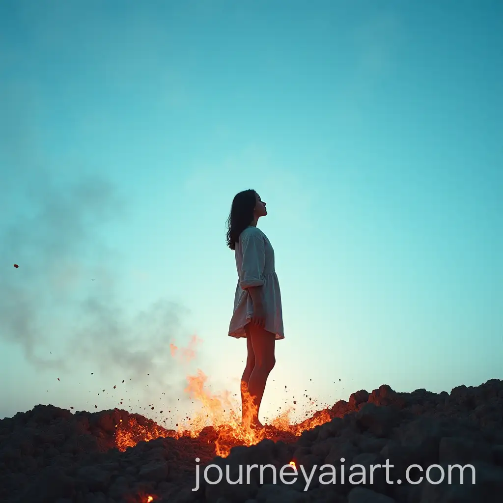 Woman-Emerging-from-Ashes-into-a-Blue-Sky