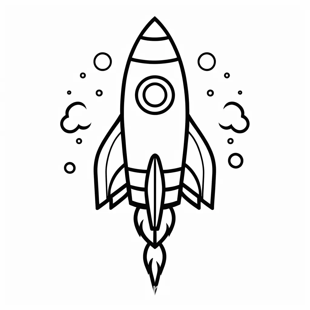 Simple-Rocket-Coloring-Page-for-Toddlers-with-Ample-White-Space