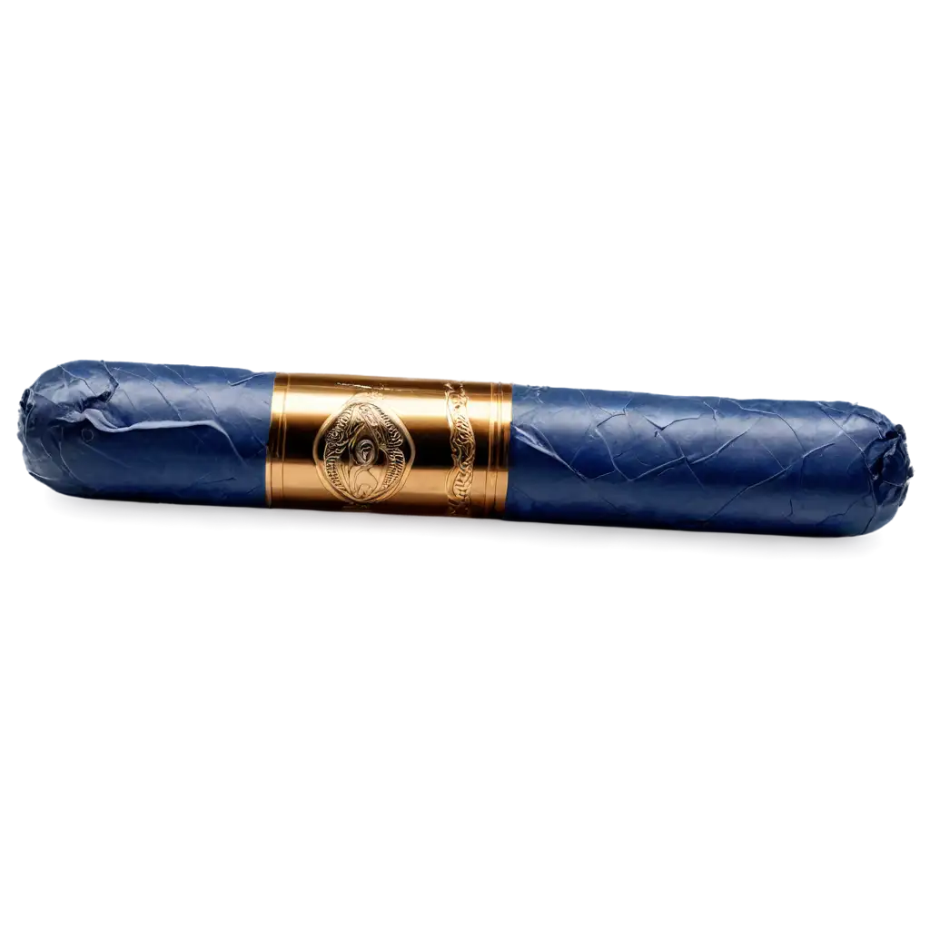 Dark-Blue-Cigar-in-Ashtray-PNG-Image-Minimalist-Elegance-and-Reflective-Calm