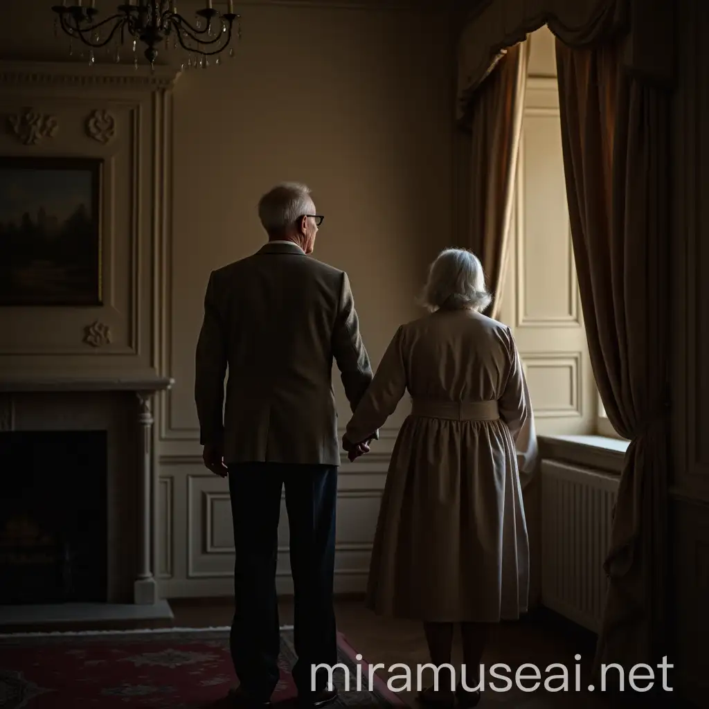 Elderly Couple Enjoying Life in a Beautiful Home