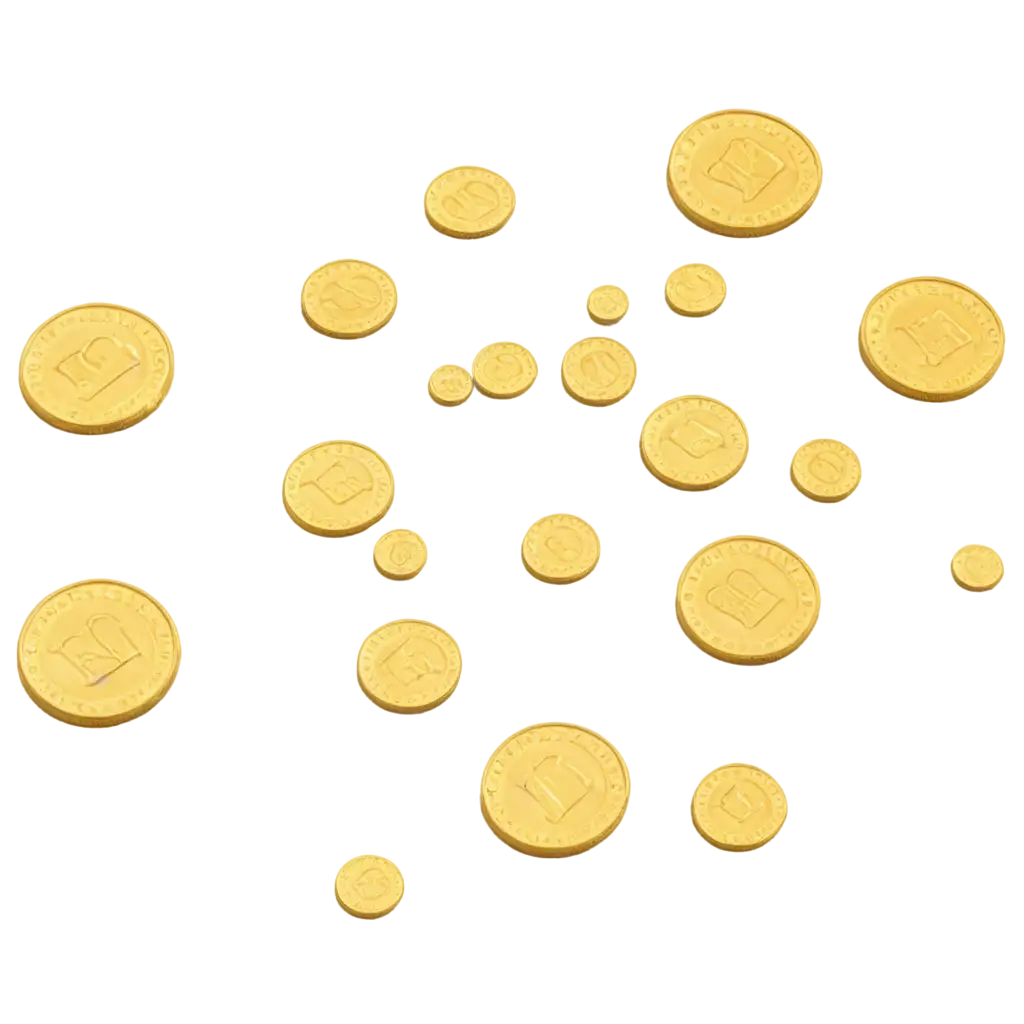 Golden-Coins-Scattered-PNG-Image-Shiny-Treasure-for-Digital-Designs