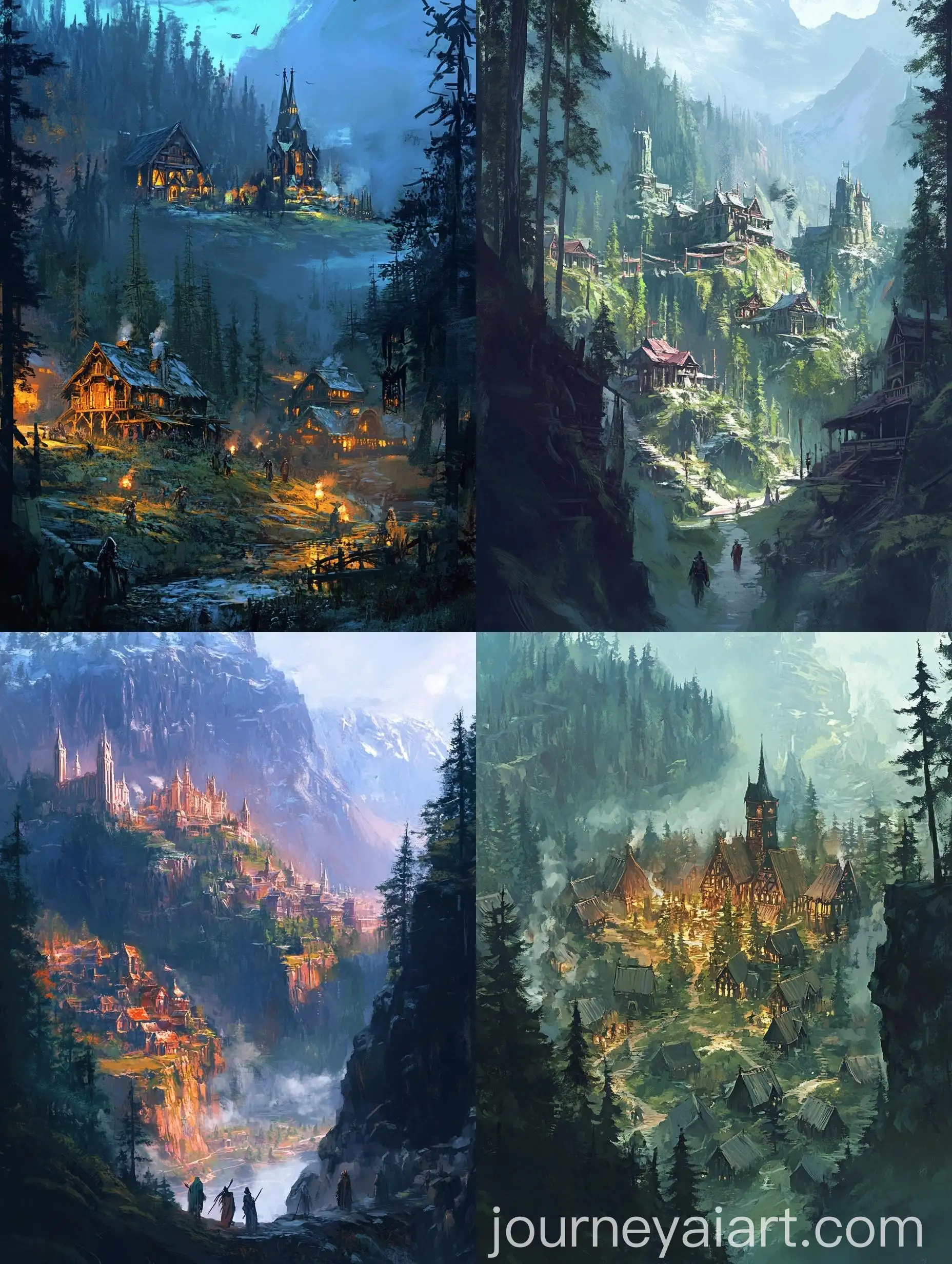 Fantasy-Valley-Scene-Nightdown-Valley-Creatures-and-Cities