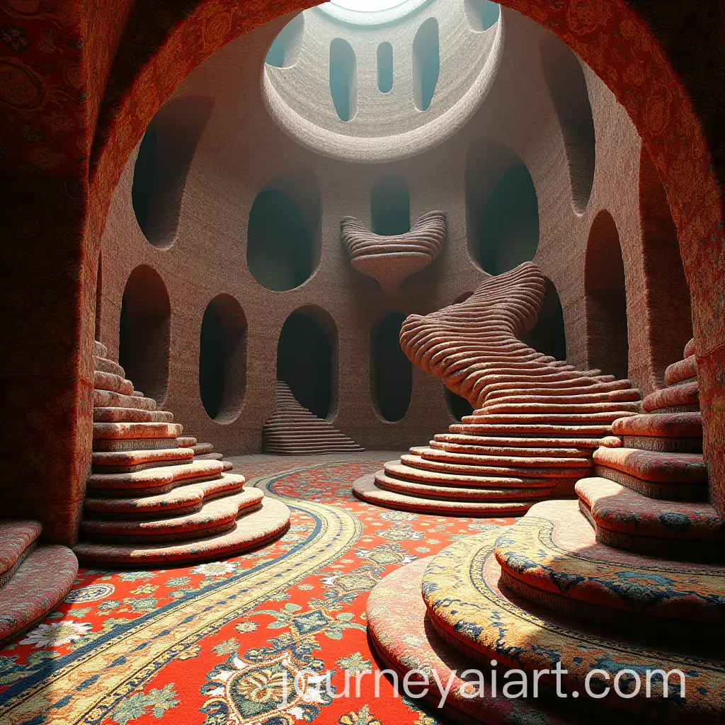 Surreal-Persian-Carpet-Dreamscape-with-Twisted-Architecture