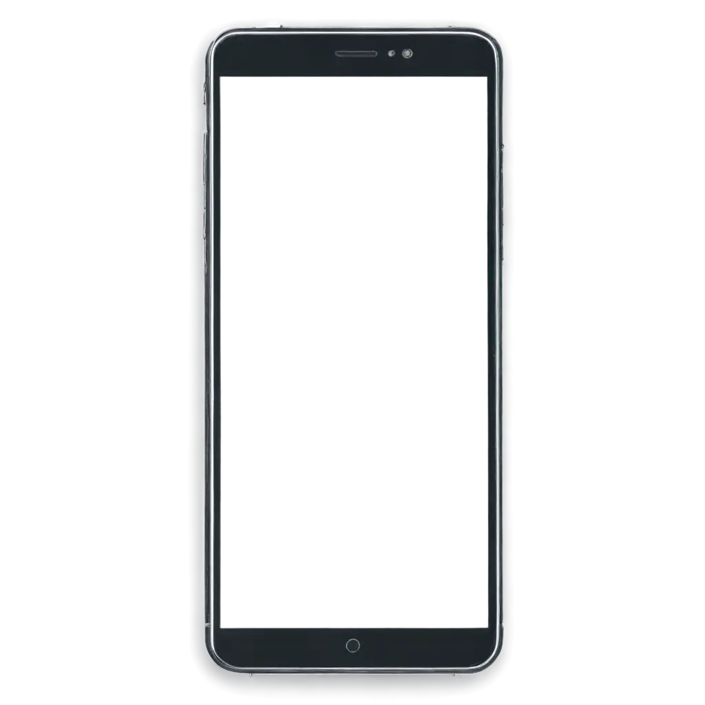 Stylish-Mobile-Phone-PNG-Image-with-Blank-Screen-for-Versatile-Applications