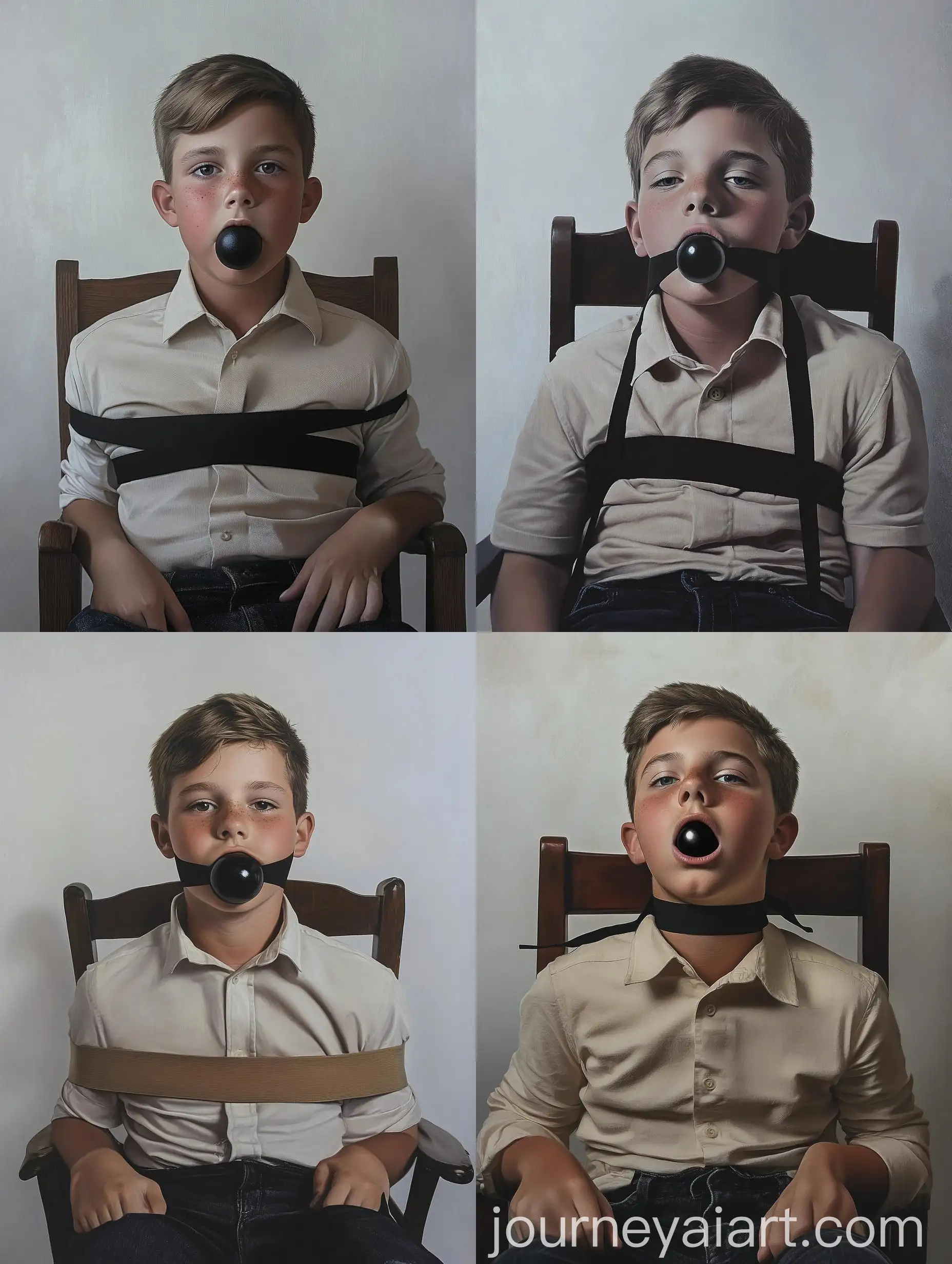 Teenage-Boy-Tied-to-Chair-in-White-Shirt-and-Jeans
