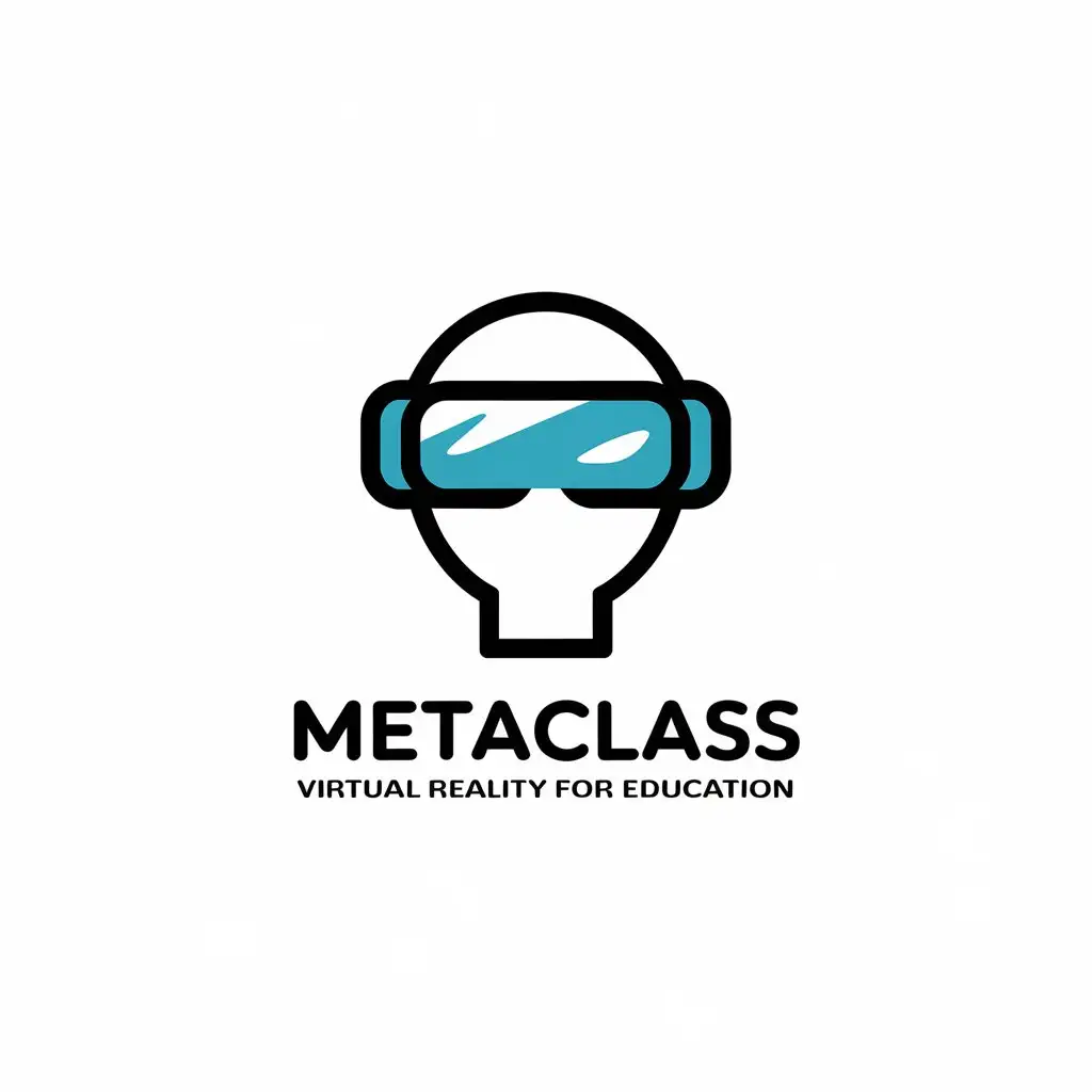 LOGO Design for MetaClass Minimalistic Vector Design for Virtual Reality in Education