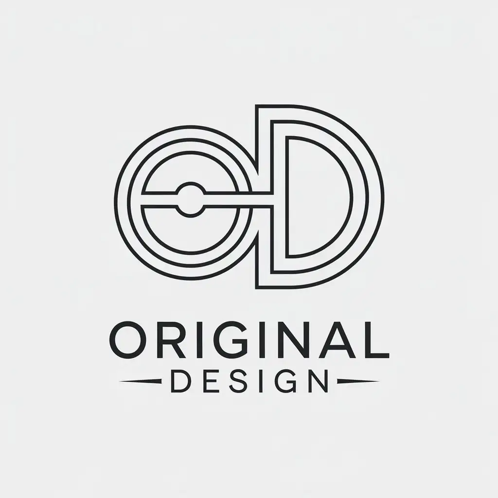 a vector logo design,with the text "Original design", main symbol:line,Minimalistic,clear background