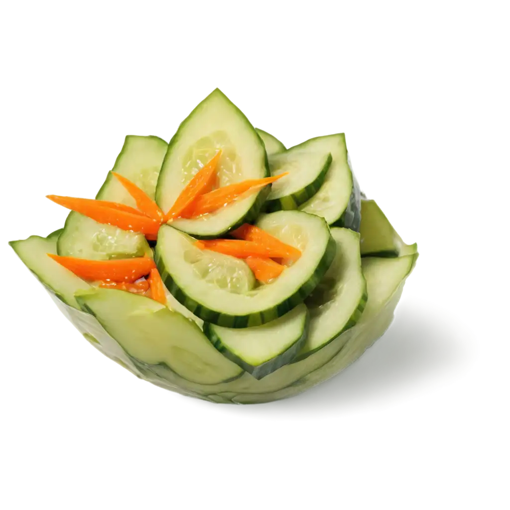 Cucumber-and-Carrot-Mix-Salad-PNG-with-Design-HighQuality-Image-for-Culinary-Visuals