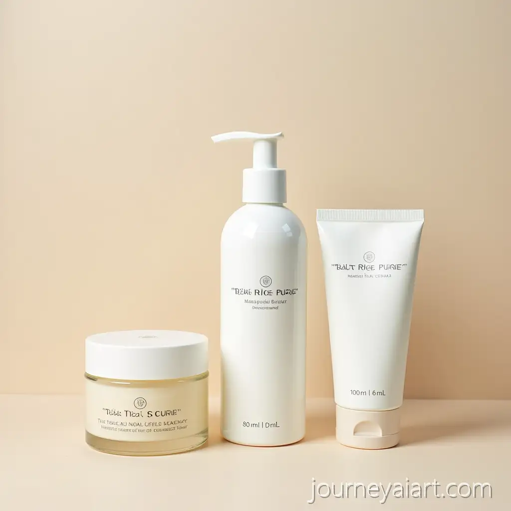Rice-Pure-Skincare-Products-with-Centella-Toner-and-Scrub-in-Professional-Product-Shoot