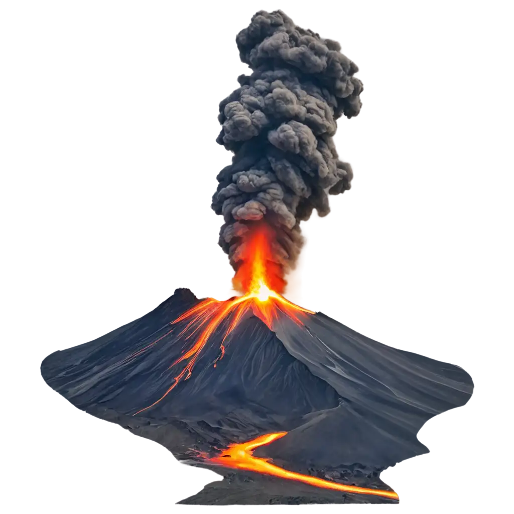 Volcano-Eruption-PNG-Image-Stunning-HighResolution-Graphic-for-Creative-Projects