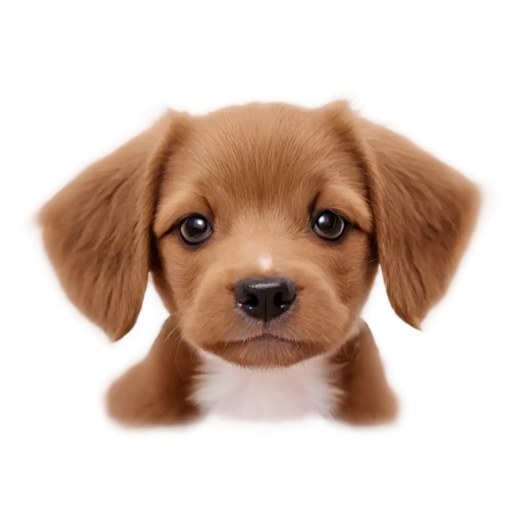 Adorable-Brown-Cute-Puppy-PNG-for-Versatile-Creative-Projects