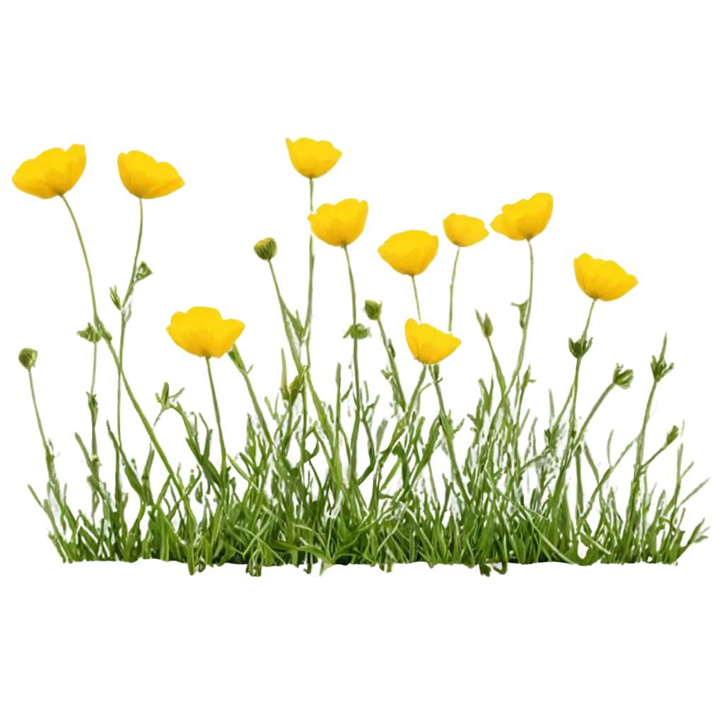 Buttercups-PNG-Image-HighQuality-Floral-Design-for-Versatile-Use