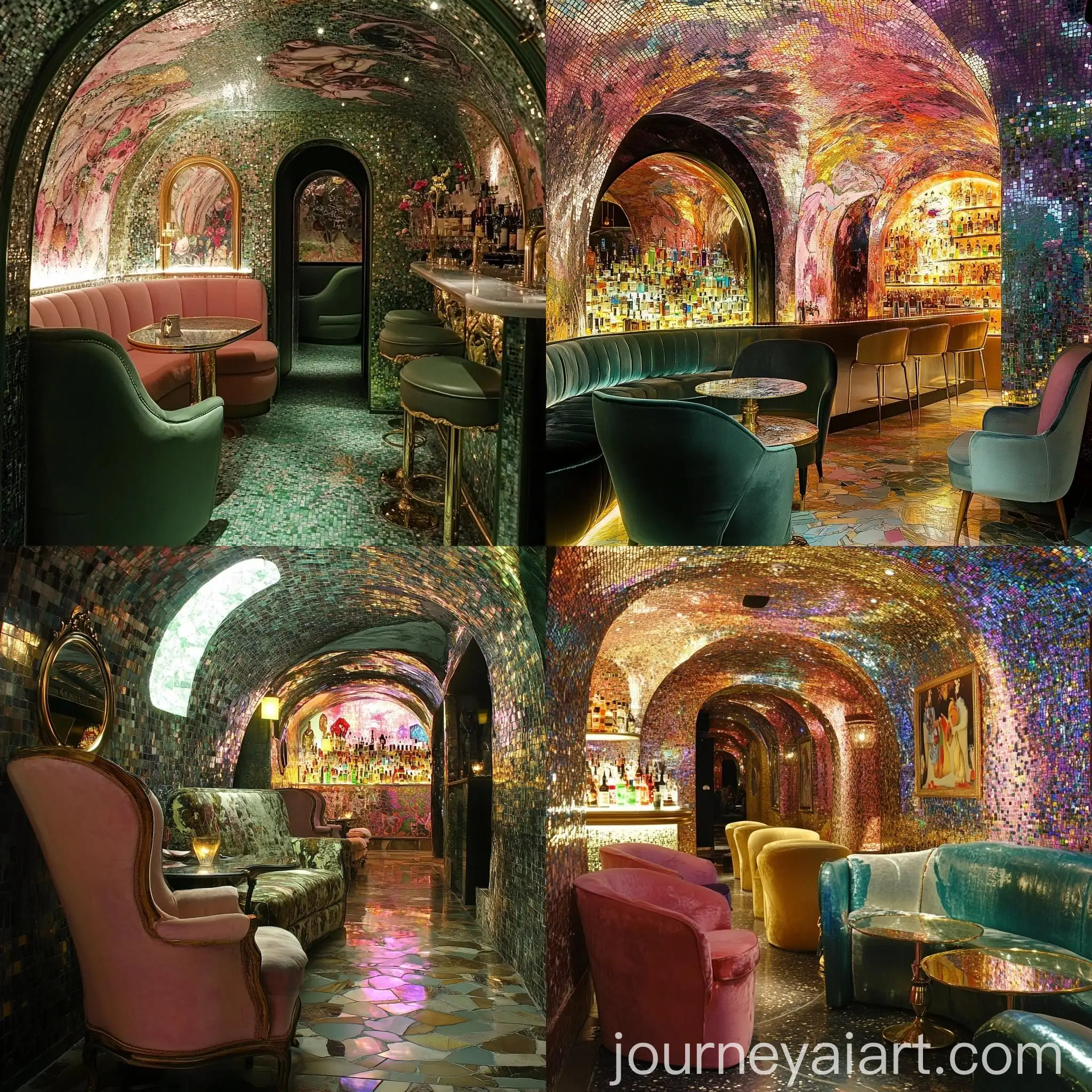 Luxury-Private-Lounge-with-Mosaic-Art-and-Fantasy-Furniture