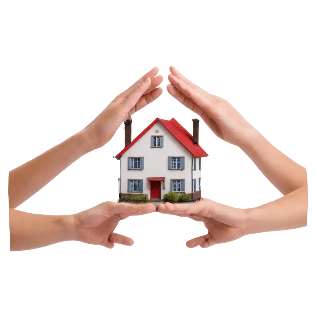 Hands-Forming-a-House-PNG-Image-for-Symbolizing-Construction-Protection-and-Care
