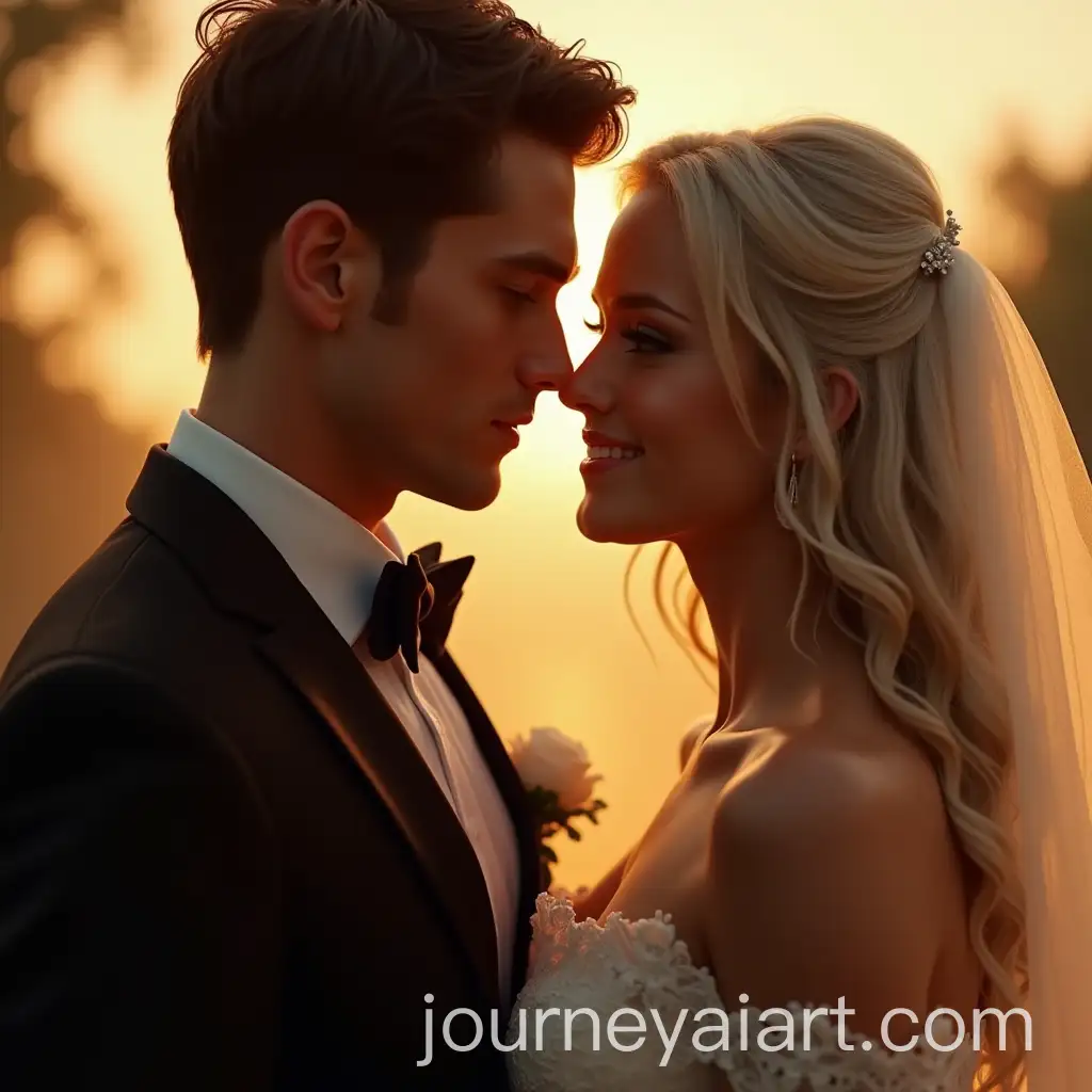 UltraWedding-Portrait-AI-PromptRealistic-Wedding-Portrait-of-a-Young-Couple-in-a-Sunset-Glow