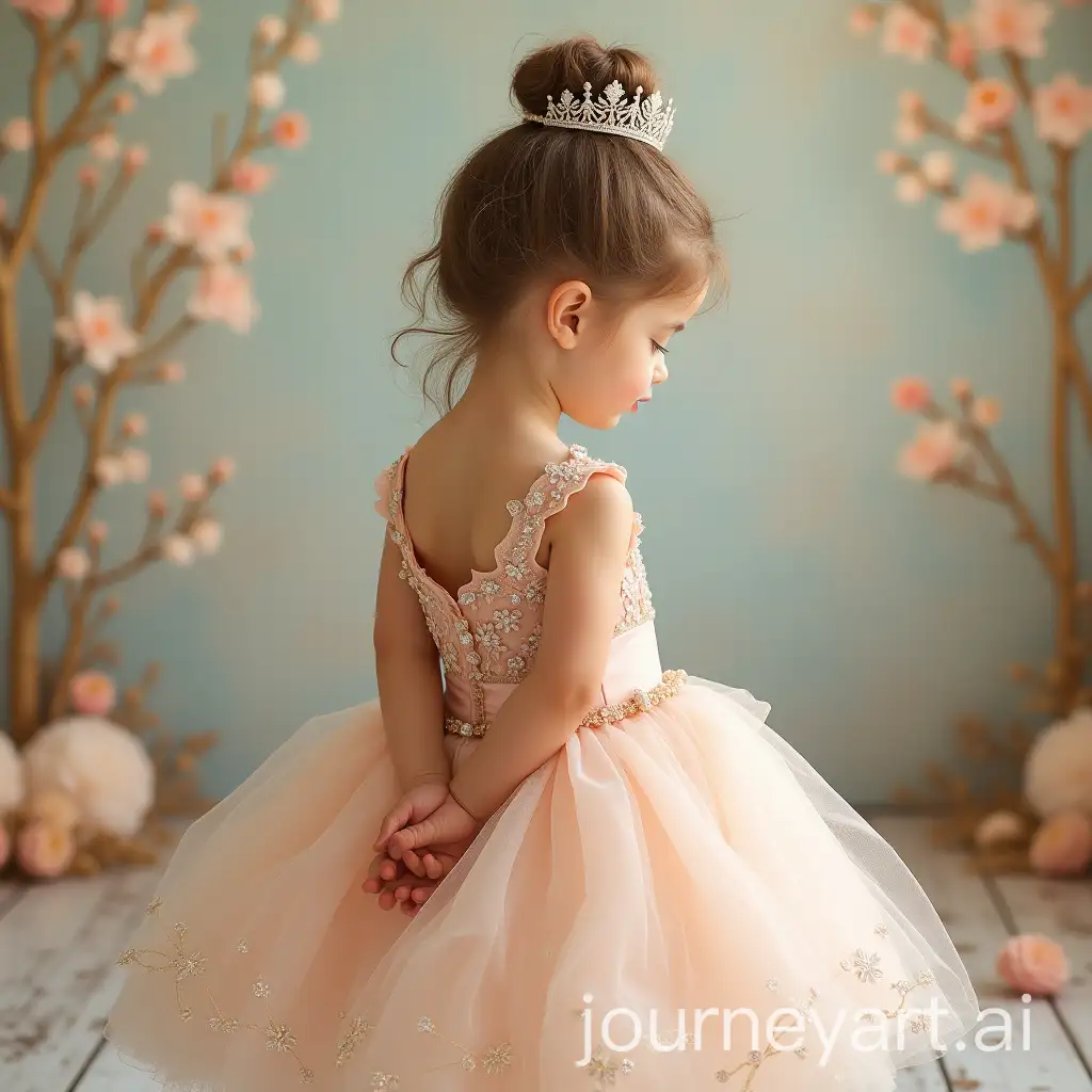 Little-Princess-in-Open-Ballgown-with-Hands-Behind-Her-Back