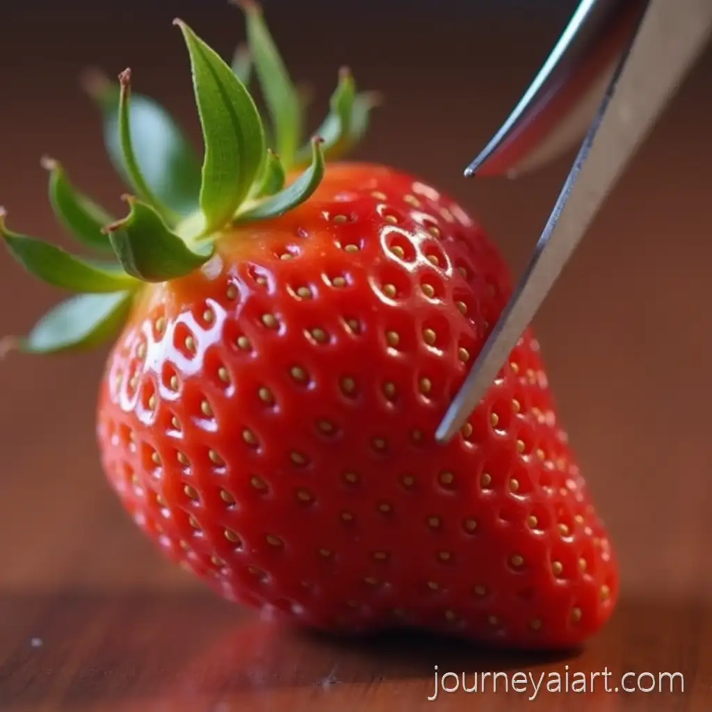Fresh-Juicy-Strawberry-Cut-with-Precision-Blade
