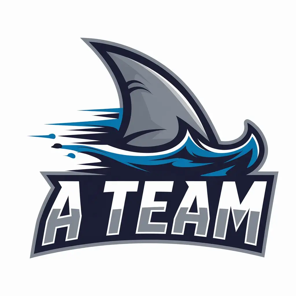 LOGO-Design-For-A-Team-Shark-Fin-with-Sea-Theme-for-Sports-Fitness-Industry