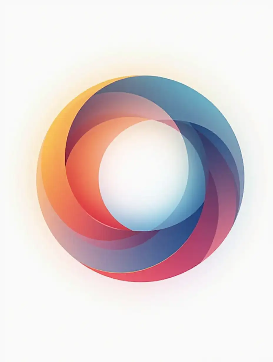 Make a fancy circle for my logo with premium design in gradient colours for