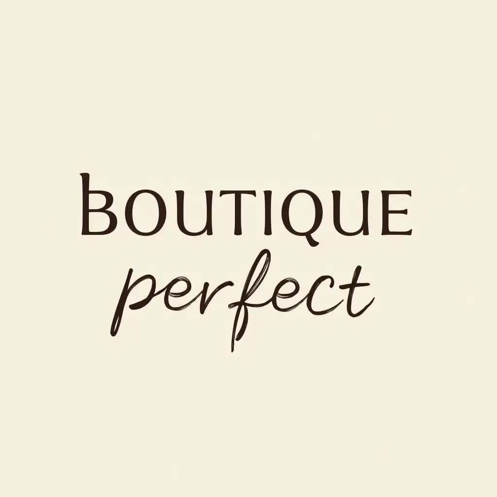 Create a logo for a clothing store named Boutique Perfect