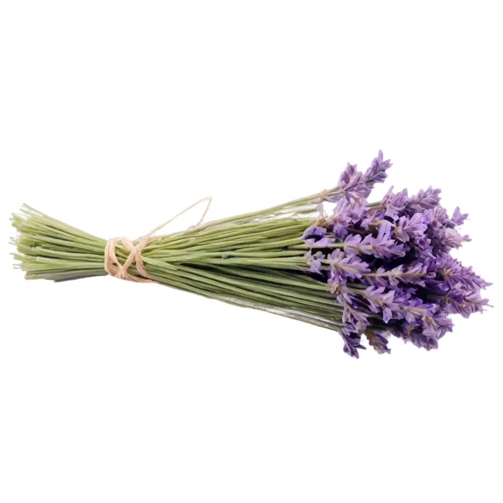 LavenderPNG-Image-Usage-Scenarios-Bouquet-PNG-Image-on-White-Background-for-Elegant-Visuals
