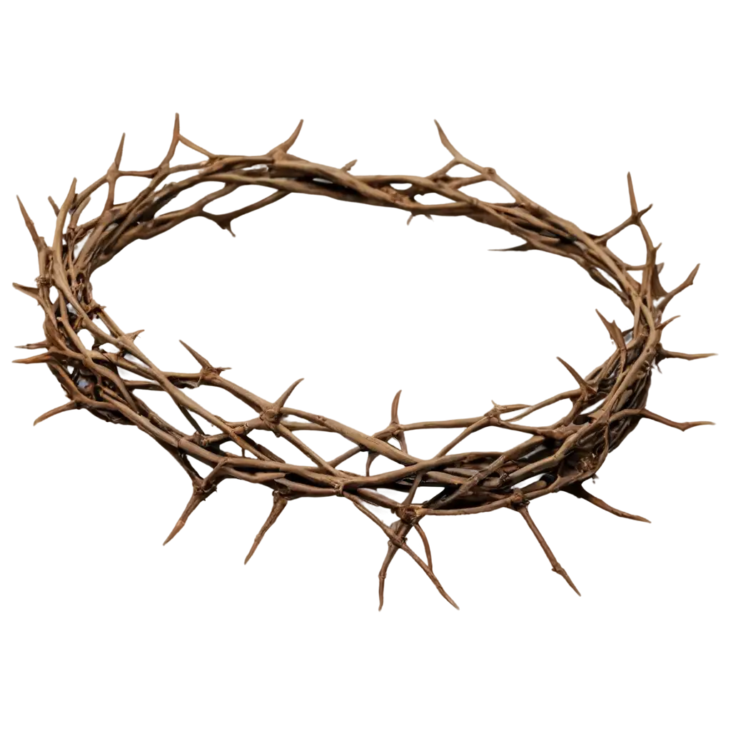 PNG-Image-Usage-ScenariosCrown-of-Thorns-PNG-Image-Symbolism-and-Beauty-in-HighQuality-Format