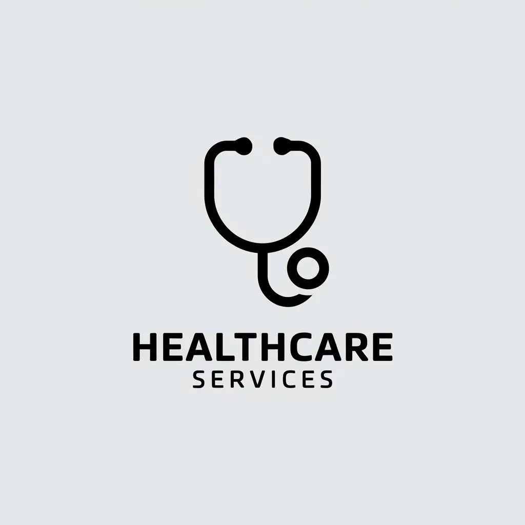 LOGO Design for Healthcare Services Minimalistic Vector Design with Clear Background