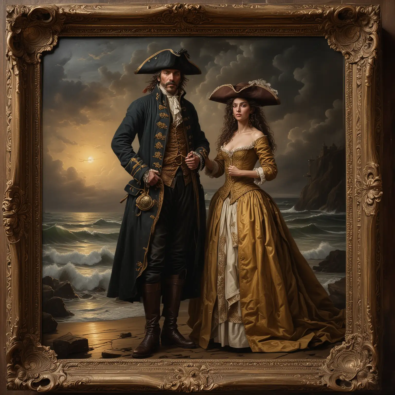 Romantic-Pirate-Couple-in-Stormy-Seascape-Painting