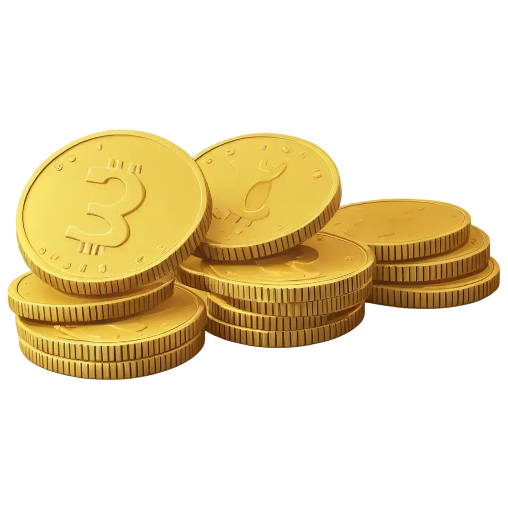 30-Worth-Yellow-Coin-Cartoon-PNG-Image-for-Creative-and-Commercial-Use