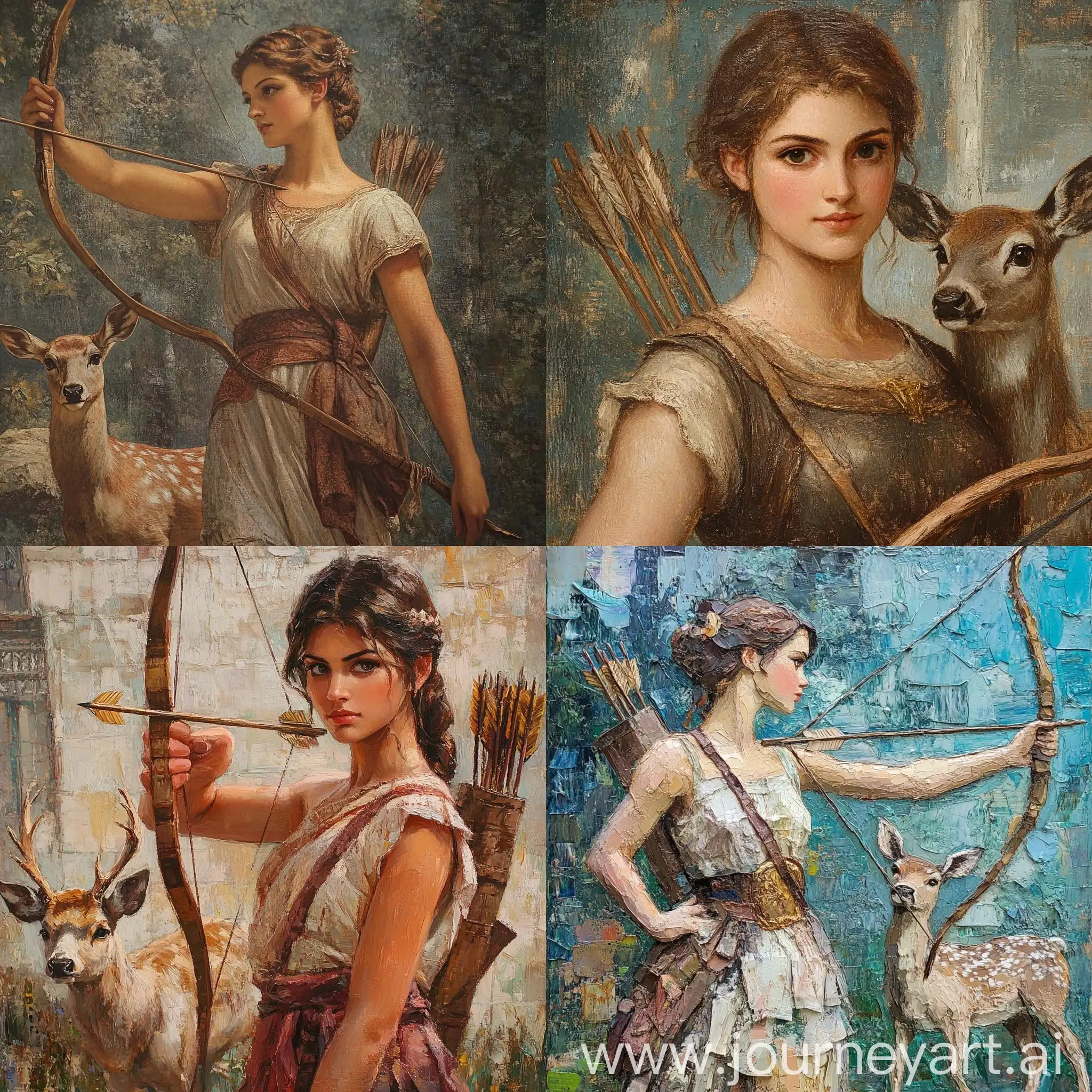 Artemis-Greek-Goddess-of-the-Hunt-with-Bow-and-Deer