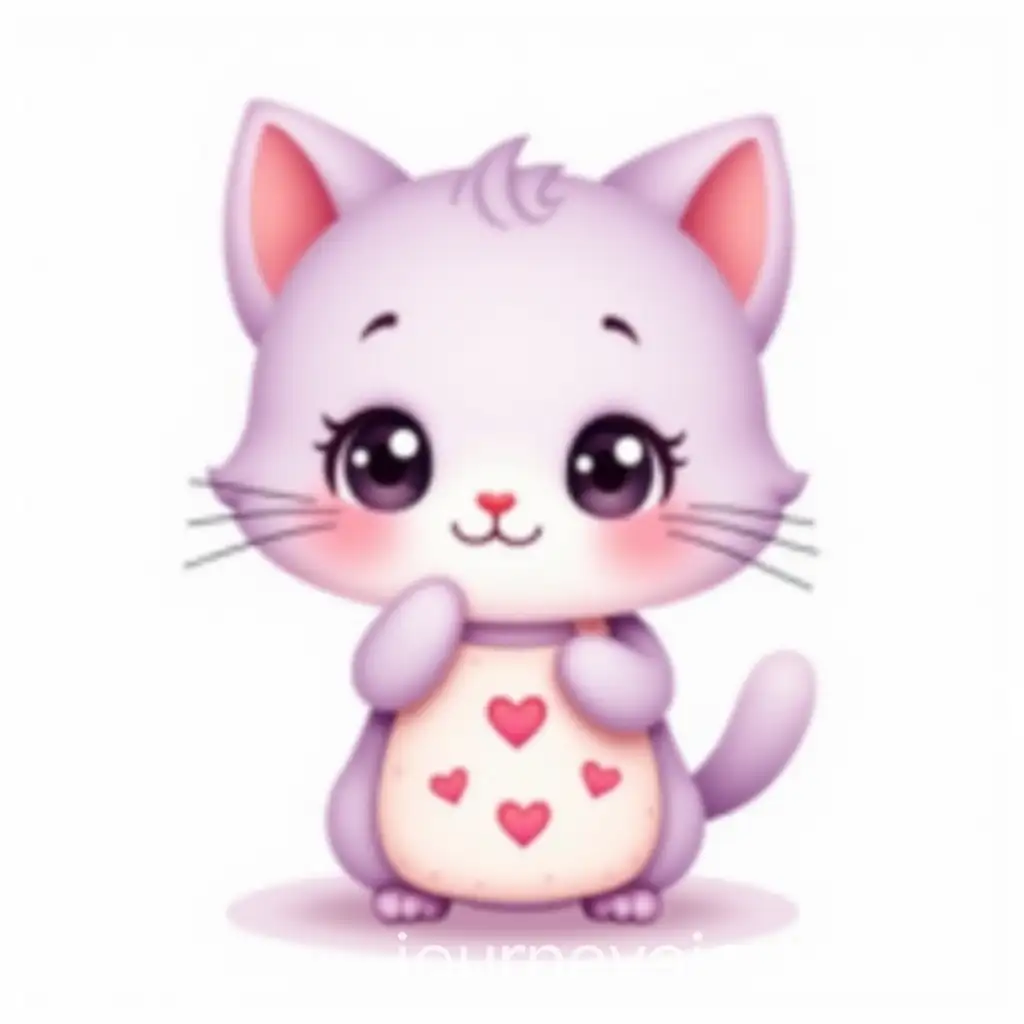 Cute-Cartoon-Kitten-in-Kawaii-Style-with-Cooking-Apron