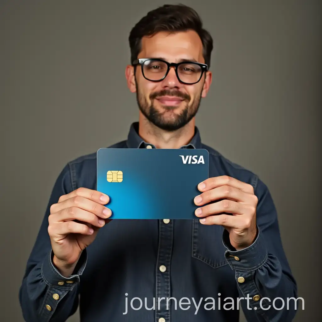 Man-Struggling-to-Hold-Enormous-Credit-Card