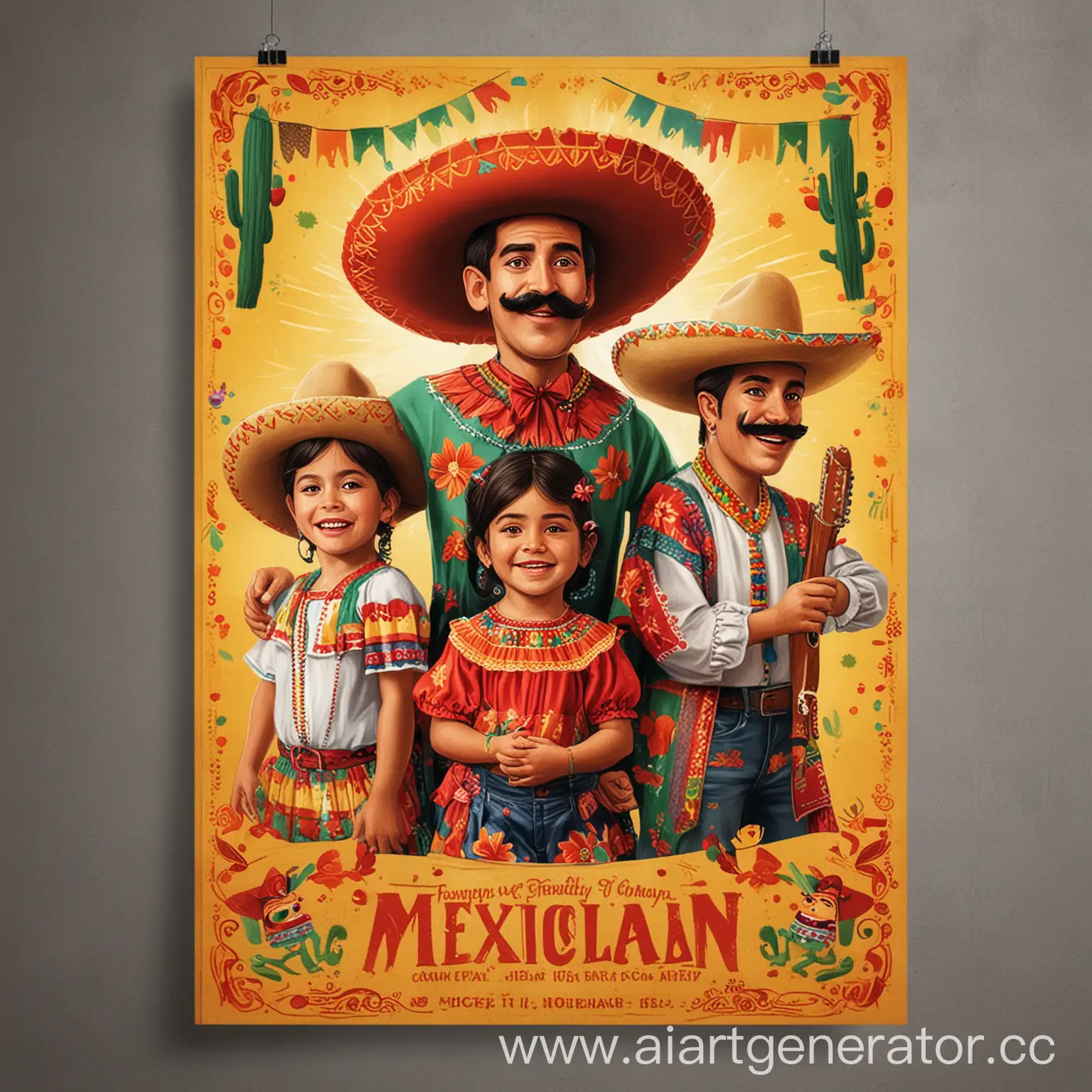 Mexican-Family-Party-Poster-Featuring-Festive-Celebrations-and-Traditional-Cuisine