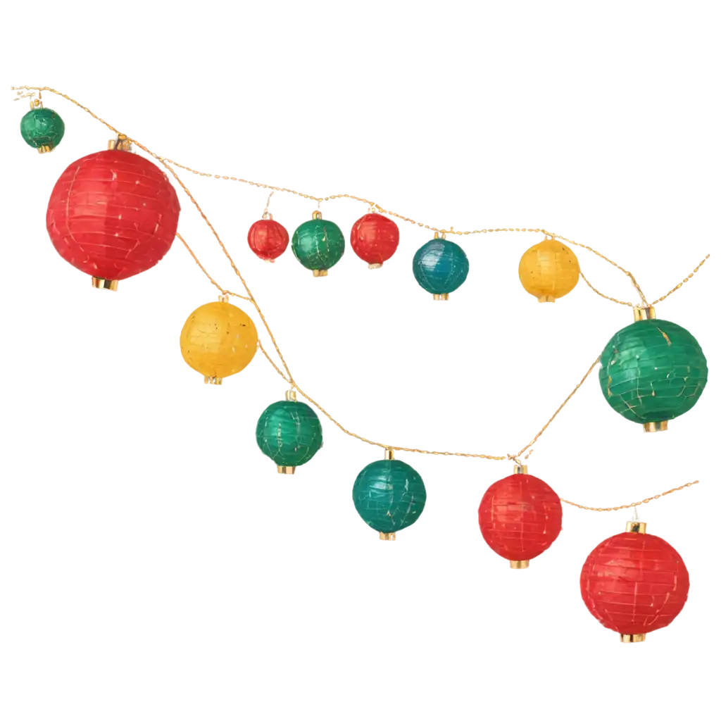 Christmas-Garland-with-Colorful-Lanterns-PNG-Perfect-for-Holiday-Designs-and-Decorations