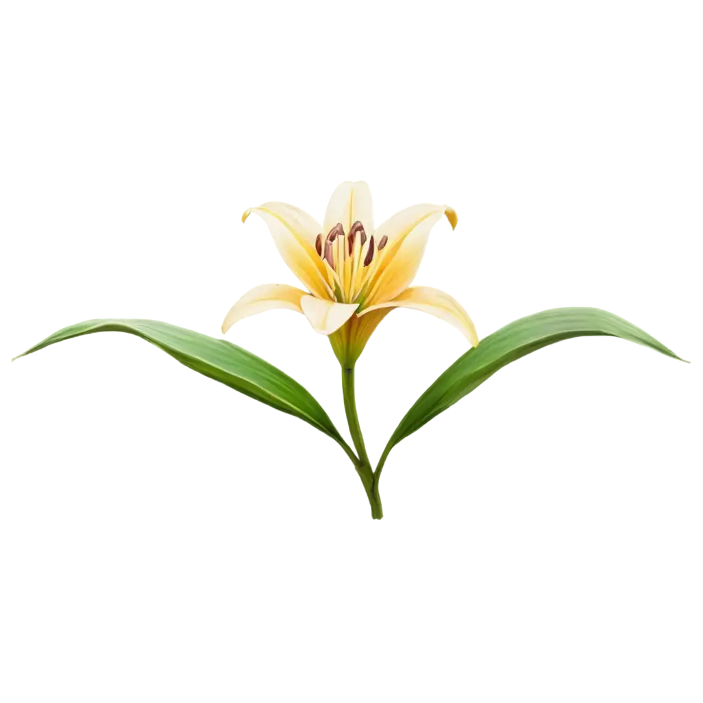 Exquisite-Lily-Flower-Icon-PNG-for-Logo-Design