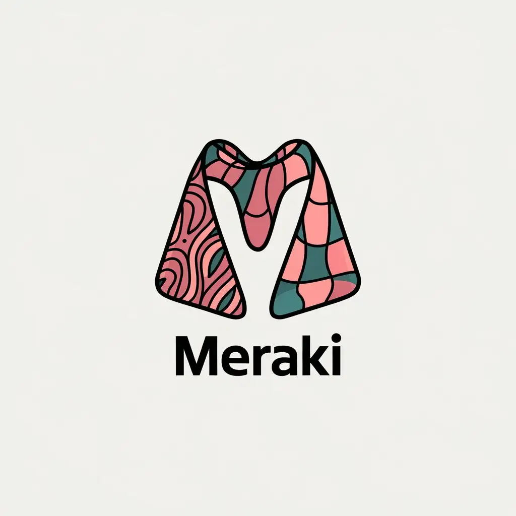 LOGO Design for Meraki Fabric and Cloth Theme with Clear Background