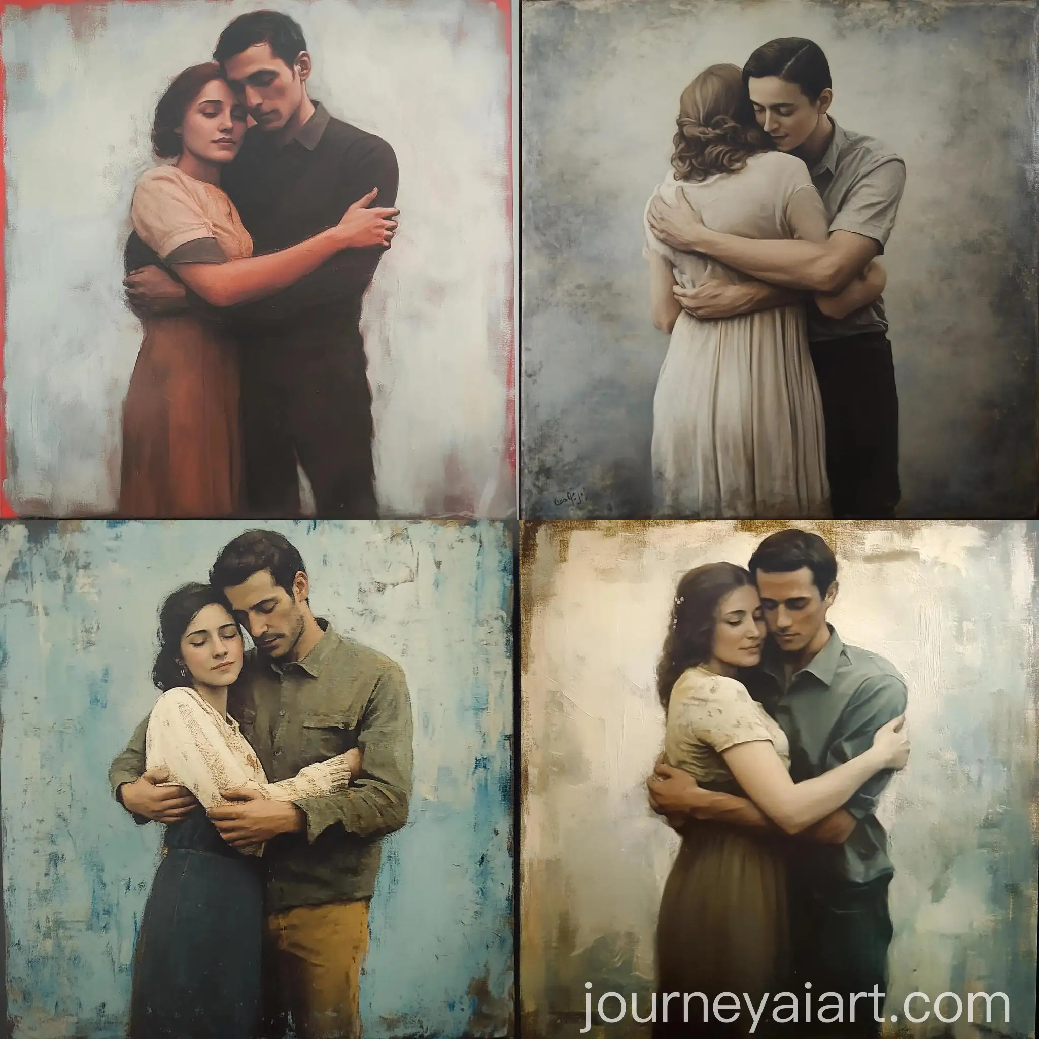 Warm-Embrace-of-Affectionate-Hugging-Couple