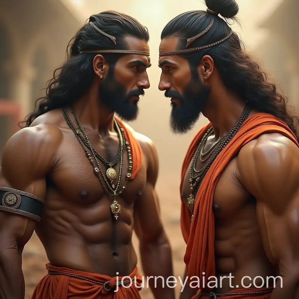 Aesthetic-Muscular-and-Handsome-Lord-Ram-and-Hanuman-in-Dynamic-Poses